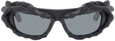 Ottolinger 3d Twisted Frame Sunglasses In Black