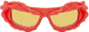 OTTOLINGER RED TWISTED SUNGLASSES