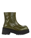 MARNI CHUNKY CROC-EFFECT LEATHER CHELSEA BOOTS