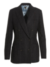 Maurizio Miri Dark Grey Grace Blazer In Gray