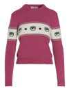 Chiara Ferragni Maxilogomania Sweater In Pink