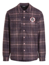 Pleasures Surfing Plaid Flannel Button-up Shirt In Multicolor