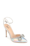 Journee Collection Gracia Crystal Bow Stiletto Pump In Multi