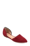Journee Collection Jezlin D'orsay Flat In Wine