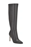 Nine West Richy Pointed Toe Knee High Boot In Black 004