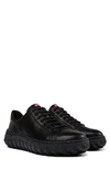 Camper Ground Low-top Leather Sneakers In Black