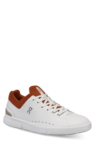 On The Roger Advantage Tennis Sneaker In White/ Rust