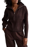 Varley Carmen Knit Jacket In Coffee Bean