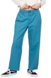 Volcom Thisthatthem Wide Leg Skate Pants In Harbor Blue
