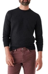 Faherty Jackson Hole Crew Sweater T-shirt In Ash Heather