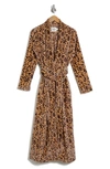 Ugg Marlow Double-face Fleece Robe In Live Oak Leopard