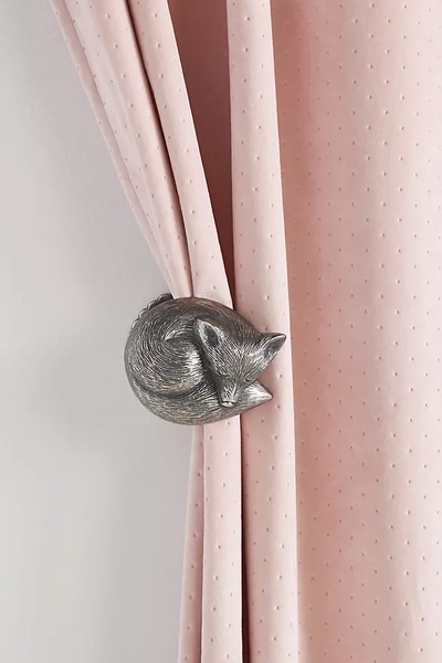 Anthropologie Sleeping Fox Tieback In Silver