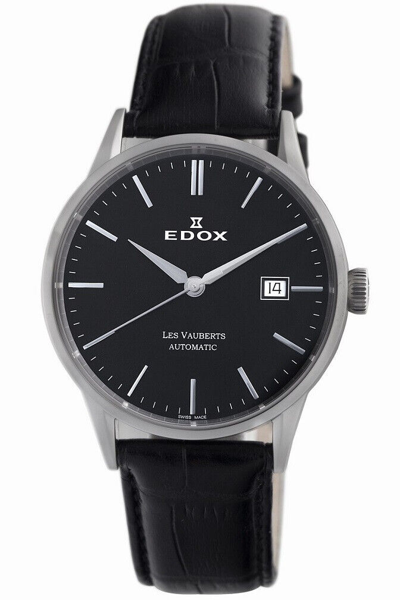Pre-owned Edox Les Vauberts 80081 3 Nin Swiss Made Automatic Men's Slim Dress Watch