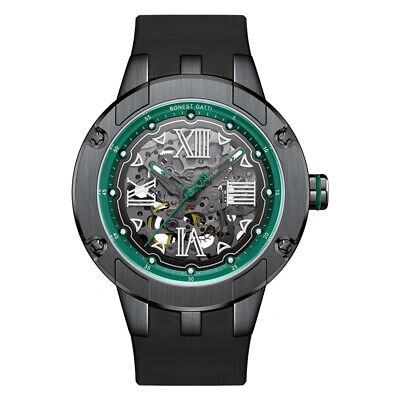 Pre-owned Bonest Gatti Men Automatic Watch Luxury Fashion Mechanical Wristwatch Luminous