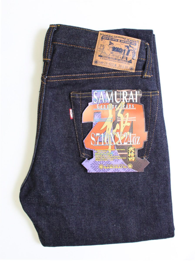 Pre-owned Samurai Jeans S710xx 24oz 極 Special Limited Edition Slim Straight Model In Blue