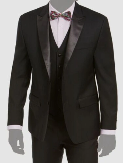 Pre-owned Lauren Ralph Lauren $765 Ralph Lauren Men's Black Ultraflex Classic-fit 3-piece Tuxedo Suit Size 42r
