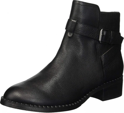 Pre-owned Kenneth Cole Gentle Souls By  Women's Best Moto Buckle Strap Bootie Ankle Boot In Black
