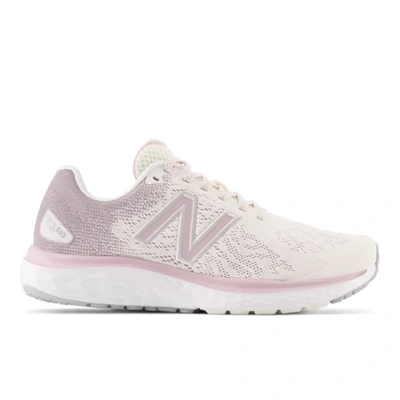 New Balance Women's Fresh Foam 680v7 In White/purple/grey