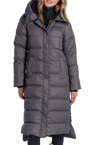 Lole Nora Water Repellent 700 Fill Power Down Puffer Coat In Magnet