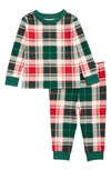 Nordstrom Babies' Kids' Matching Family Moments Fitted Two-piece Pajamas In Red Lollopop Aiden Plaid