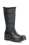 Bos. & Co. Gracen Prima Waterproof Winter Boot In Black Feel/ Piumino/ Sherpa