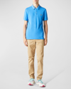 Lacoste Men's Signature Polo Shirt In 4xa Argentine Blu