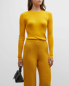 MICHAEL KORS HUTTON RIBBED CASHMERE PULLOVER