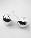 Ippolita Glamazon Sterling Silver Hammered Ball Stud Earrings In Silver