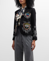 LIBERTINE PETIT TRIANON BOUQUET EMBROIDERED STRASS JACKET