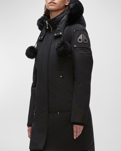 MOOSE KNUCKLES STIRLING PARKA JACKET W/ SHEARLING TRIM