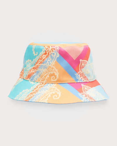 Etro Multi-color Paisley Bucket Hat In Multicolor