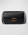 Kate Spade Katy Textured Leather Medium Convertible Shoulder Bag In Black