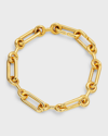 CHARLOTTE CHESNAIS PETITE BINARY CHAIN BRACELET IN GOLD VERMEIL