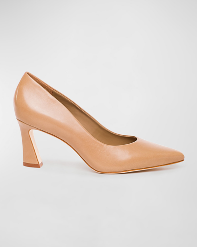 Bernardo Faryn Leather Pumps In Sand