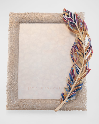 Jay Strongwater Asa Feather 5" X 7" Frame
