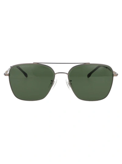 Hugo Boss Boss 1345/f/sk Sunglasses In Green / Ruthenium