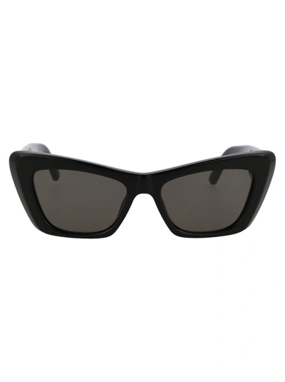 Palm Angels Hermosa Square-frame Sunglasses In 1007 Black