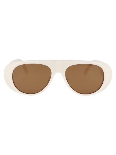 Palm Angels Sunglasses In 0160 White