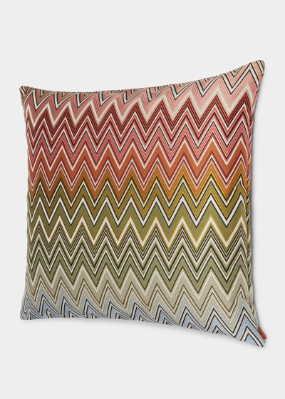 Missoni Zigzag Birmingham Cushion In Fuxia Multi