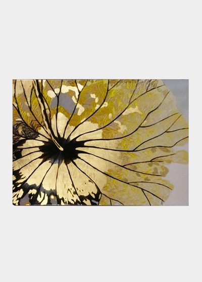Nomi K Blossom Lacquer Placemat, 19"x 14" In Gold