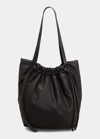 Proenza Schouler Drawstring Nylon Tote Bag In Black