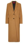 HUGO LONGLINE RELAXED-FIT COAT IN A WOOL BLEND