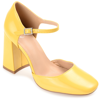 Journee Collection Collection Women's Hesster Wide Width Pump In Yellow
