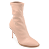 Journee Collection Women's Gizzel Stiletto Bootie Women's Shoes In Pink