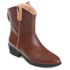 Journee Collection Collection Women's Tru Comfort Foam Novva Bootie In Brown