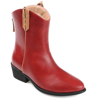 Journee Collection Women's Tru Comfort Foam Novva Bootie In Red