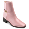Journee Collection Collection Women's Tru Comfort Foam Wide Width Aubrie Bootie In Pink