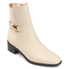 Journee Collection Collection Women's Tru Comfort Foam Wide Width Aubrie Bootie In Off White