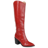 Journee Collection Collection Women's Tru Comfort Foam Wide Width Extra Wide Calf Daria Boot In Red