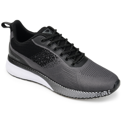 Vance Co. Spade Casual Knit Walking Sneaker In Black